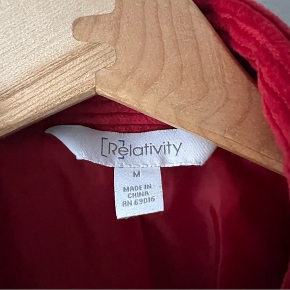 Relativity chunky corduroy button front jacket M - Picture 3 of 7